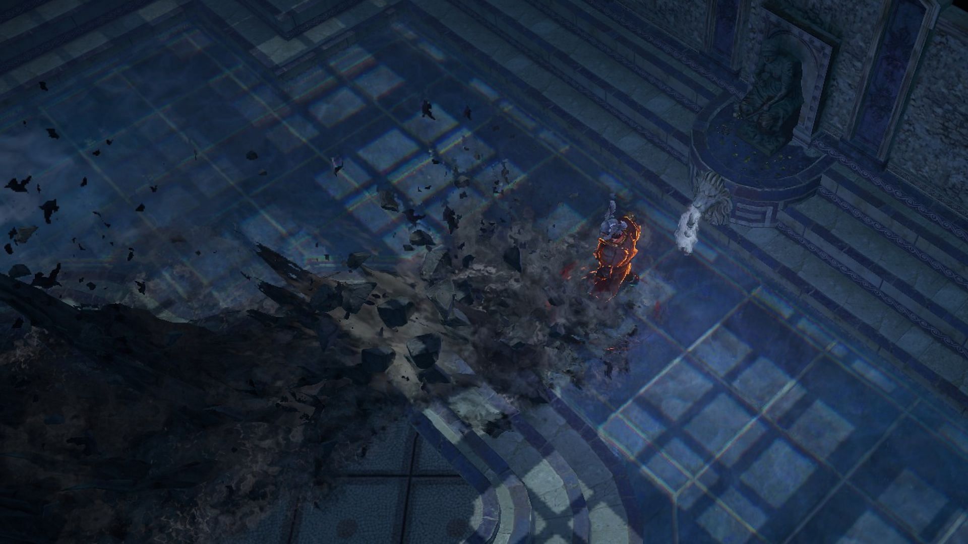 Hit and run gameplay with Sunder (Image via Grinding Gear Games)